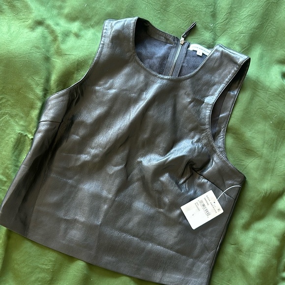 Good American Better Than Leather Shell Tank - 2 (medium) NWT - Picture 1 of 4